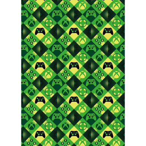XBOX Wrapping Paper - 2 Sheets & 2 Tags